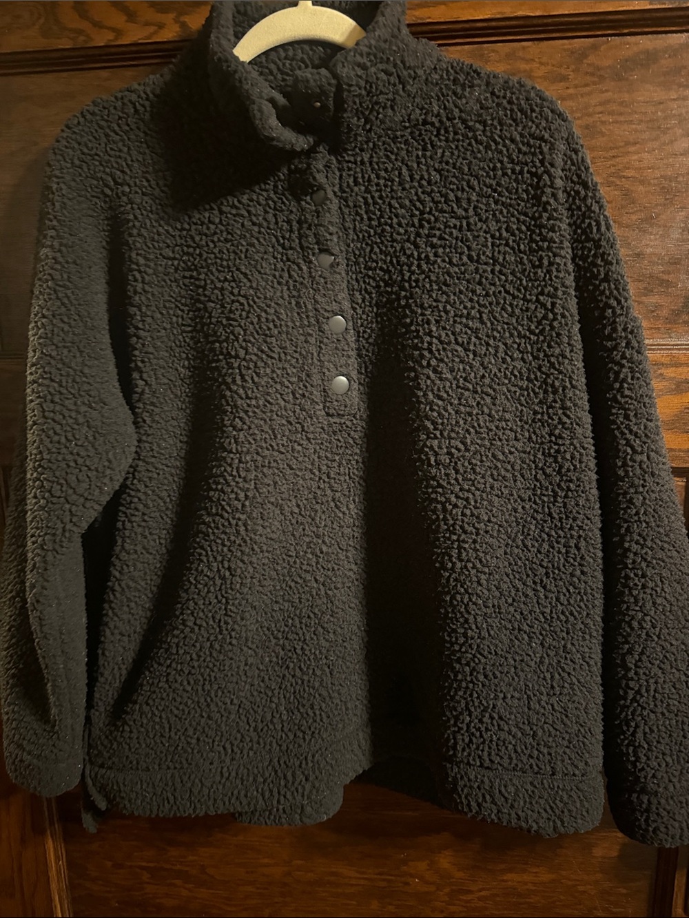 Cozy Cloud Sherpa Pullover, Size M